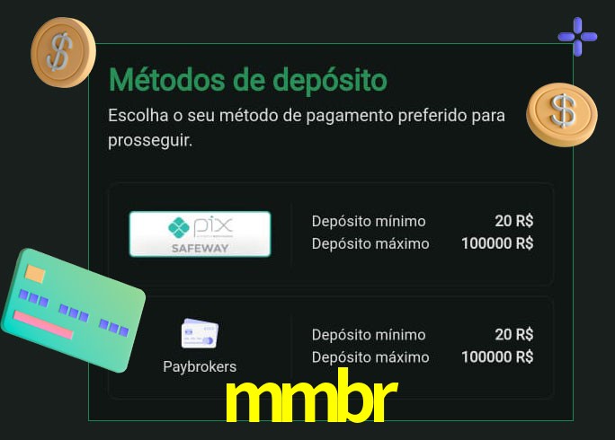 O cassino mmbr oferece uma grande variedade de métodos de pagamento